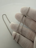 18 inch 2.5mm cable chain in 14K white gold, 2.94g, view 7 - Ott Family Jewelry