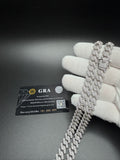 24" 10mm silver moissanite Cuban chain, 20.5ctw D VVS1, 103.5g – Ott Family Jewelry (7)