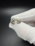 5ctw IGI certified lab diamond stud earrings, E-G VS2+, 14K yellow gold, push backs – Ott Family Jewelry (6)