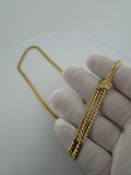 24" 14K Yellow Gold Cuban Chain 4mm 30.25g