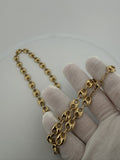 24" 14K Yellow Gold Puffed Mariner 8mm 20.9g
