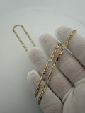 22" 14k Yellow Gold Figaro 3mm 7.22g
