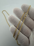 26" 14k Yellow Gold Foxtail Franco 2mm 4.56g