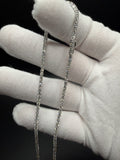 20" 14k White Gold 10.5ctw VS/VVS Lab Diamond Tennis Chain 2.3mm 15.4g
