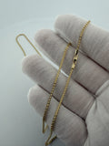 24" 14k Yellow Gold Foxtail Franco 1.5mm 2.85g
