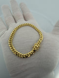 7.5" 14k Yellow Gold Cuban 6mm 20.1g