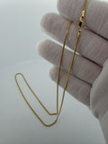 22" 10k Yellow Gold Franco 1mm 4.82g