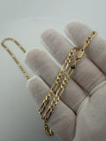 24" 14k Yellow Gold Figaro 4mm 13.72g