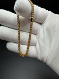 7.25" Gold over Silver .75ctw Natural Diamond Tennis Bracelet 3mm 10.9g