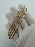 18" 10k Yellow Gold Cuban 2.5mm 8.73g