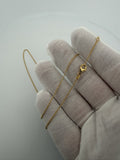 18" 14k Yellow Gold Herme$ Chain 1mm 2.04g