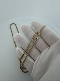 24" 14k Yellow Gold Franco 2.2mm 18.22g