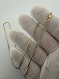 20 inch 1.5mm snake chain in 14K yellow gold, 2.4g, view 7 - Ott Family Jewelry