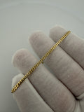 7" 2.5mm solid 10K yellow gold Cuban link bracelet, 3.0g – Ott Family Jewelry (7)