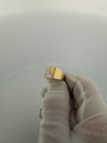 Size 7 14k Gold Two Tone Square Signet Ring 3.9g
