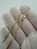 20" 14K Yellow Gold Curb 2.5mm 5.72g