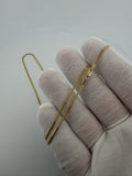 22" 14k Yellow Gold Cuban 1.75mm 5.4g