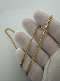 20" 14K Yellow Gold Fancy Cable 3mm 5.4g