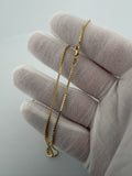 16" 14K Yellow Gold Box Chain 1.5mm 4.44g