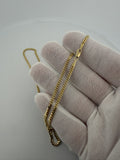 20" 10K Yellow Gold Cuban Chain 2.5mm 8.4g