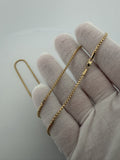 20" 14K Yellow Gold Rounded Box 2mm 4.3g