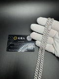 22" 8mm silver moissanite Cuban chain, 13.8ctw D VVS1, 64.7g – Ott Family Jewelry (7)