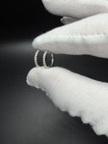 15mm Silver .25ctw VS/VVS Lab Diamond Huggies 1.8g