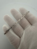 8" 14K White Gold Herme$ 3mm 8.1g