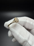 Size 7 10k Yellow Gold 1/4ctw VS/VVS Lab Diamond Fashion Ring 2.5g
