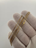 20" 14k Yellow Gold Curb 1.5mm 2.35g