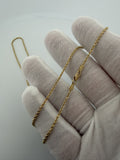 22" 14K Yellow Gold Rope 1.5mm 4.7g
