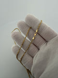 26" 2mm 14K yellow gold rope chain, 9.63g – Ott Family Jewelry (6)