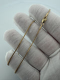 16" 14k Yellow Gold Franco 1mm 2.65g
