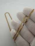 18" 14K Yellow Gold Curb 3mm 6.72g
