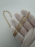 24" 14K Yellow Gold Heavy Fancy Anchor 2.5mm 16.1g