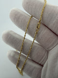 16" 14K Yellow Gold Rope 1.5mm 1.3g