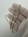 20 inch 3mm rope chain in 14K yellow gold, 3.7g, view 7 - Ott Family Jewelry