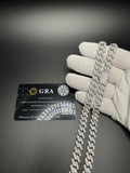 20" 10mm silver moissanite Cuban chain, 17.1ctw D VVS1, 85.9g – Ott Family Jewelry (7)