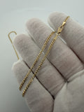 20" 14k Yellow Gold Curb 2mm 4.0g