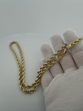 22" 14k Yellow Gold Rope 5.5mm 12.93g