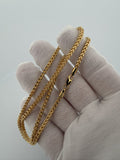 20" 14k Yellow Gold Foxtail Franco 3mm 9.8g