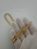 10K yellow gold 6mm handmade Miami Cuban link chain with box lock clasp