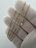 17" 1.2mm 14K yellow gold fancy anchor chain, 2.2g – Ott Family Jewelry (7)