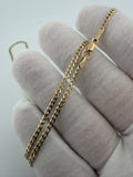 22" 14K Yellow Gold Curb 2.5mm 6.0g
