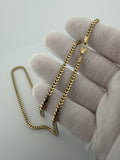 20" 14k Yellow Gold Franco 3mm 28.3g