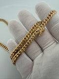 Pre-Owned 22" 14k Yellow Gold Cuban 6mm 66.81g