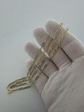 24" 14K Yellow Gold Paperclip 3mm 2.8g