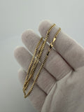 16" 14K Yellow Gold Curb 2.5mm 4.7g