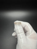 Size 10 Gold over Silver 1.75ctw VS/VVS Lab Diamond 2 Row Ring 6mm 4.3g