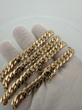 18K 12mm Handmade Miami Cuban